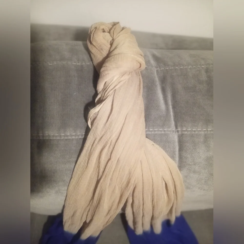Blue and Gold Trim Ombré Scarf/Dupatta